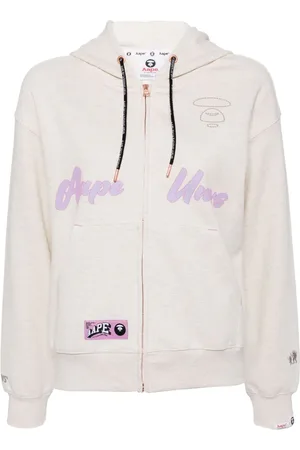 A Bathing Ape Jakke med præget logo og hætte