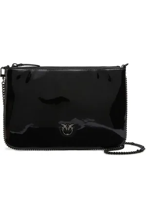 Pinko Lakeret Love Birds crossbody-taske