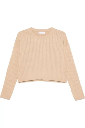 Manuel Ritz Cropped kabelstrikket sweater