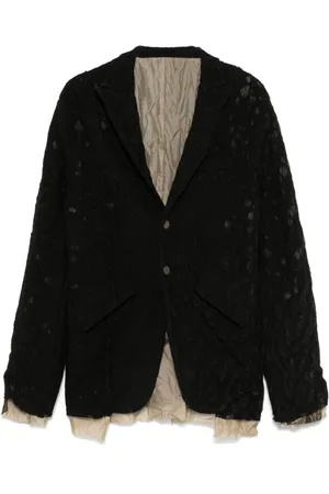 CHIAHUNG SU Blazer med slitageeffekt