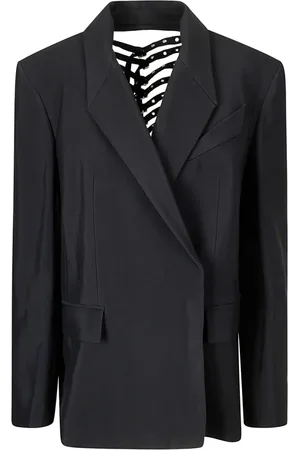 MUGLER Blazer med halsspænde