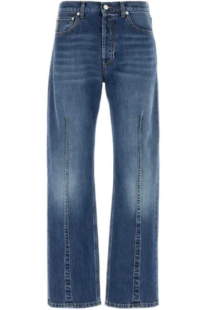 Alexander McQueen Jeans med lige ben og skråsnit
