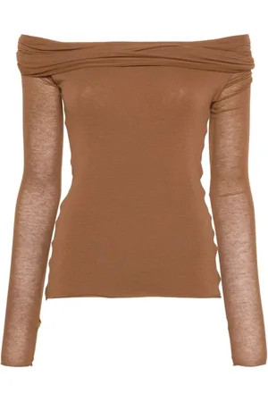 MANURI Amara top med off-shoulder-snit