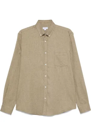 Sunspel Flannel skjorte med knapper