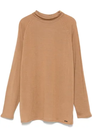 Kiton Sweater med pointelle-detalje