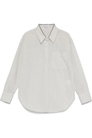 Brunello Cucinelli Stribet skjorte