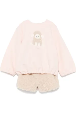 Il gufo Shortssæt med fåreapplikation