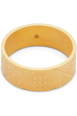 Tory Burch Double T ring med poleret finish