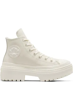 Converse High-top sneakers med plateausål og rillet hæl