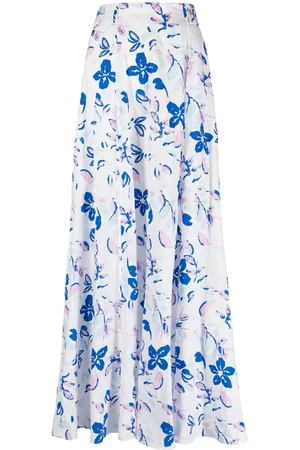 Dorothee Schumacher Lang nederdel i seersucker med blomstertryk