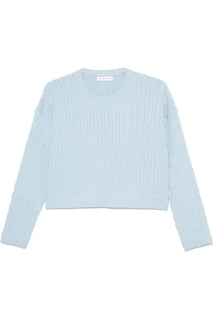 Manuel Ritz Cropped kabelstrikket sweater