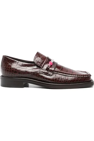 MARTINE ROSE Loafers med perledekoreret logo