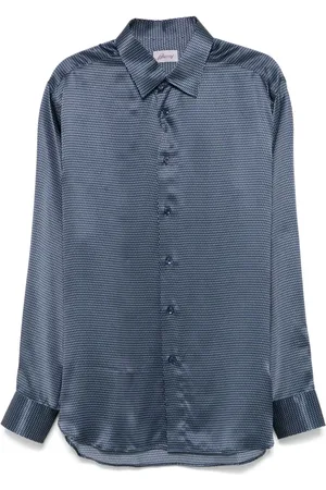 BRIONI Skjorte med geometrisk mønster