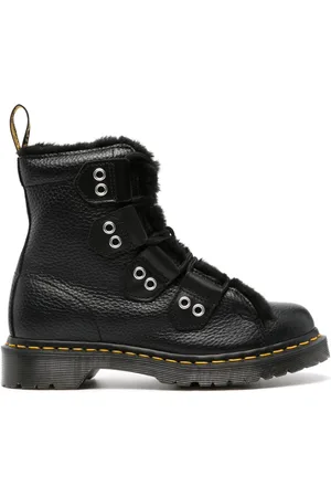 Dr. Martens Støvler med imiteret pelskant