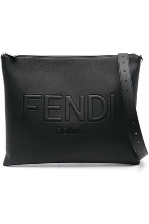 Fendi After skuldertaske i læder