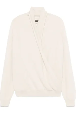 Frenckenberger Sweater med krydset hals