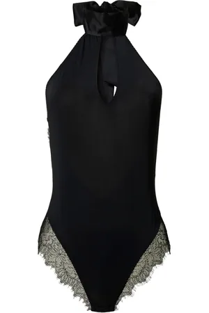 Twin-Set Bodysuit med blondekant