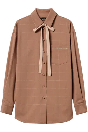 Twin-Set Ternet skjorte med lurex-udsmykning