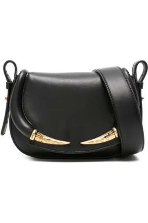 Roberto Cavalli Fang Bag skuldertaske i læder