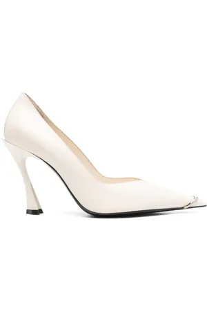 MUGLER 90 mm pumps i læder med hugtand-piercing