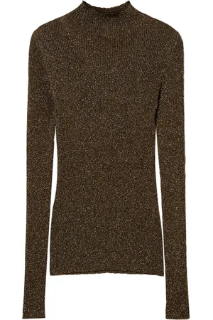 Twin-Set Sweater i lurex med høj hals
