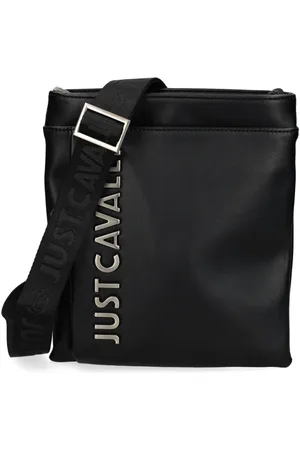 Roberto Cavalli Messenger-taske i læder