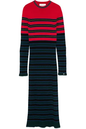 Sonia by Sonia Rykiel Mellemlang strikkjole med striber