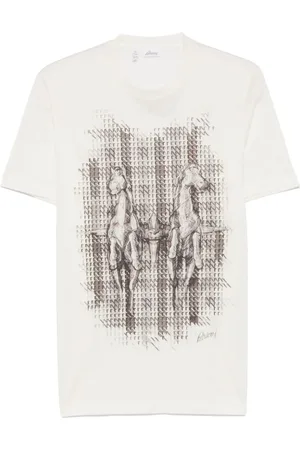 BRIONI T-shirt med grafisk tryk
