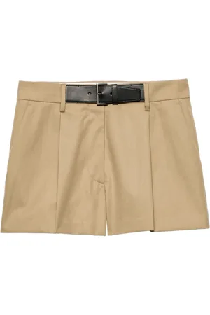 Prada Shorts i twill med bælte