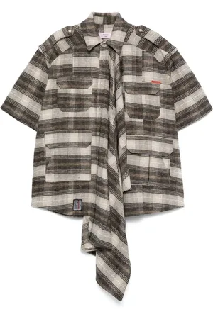 MARTINE ROSE Blanket Safari skjorte