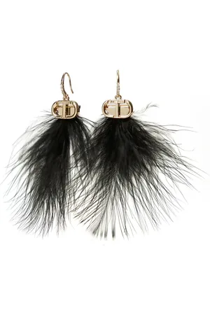 Twin-Set Feathers Oval T-øreringe