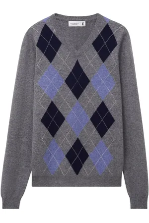 PRINGLE OF SCOTLAND Argyle-trøje i kashmir