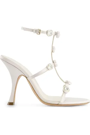 Giambattista Valli 110 mm sandaler med rhinstenudsmykning
