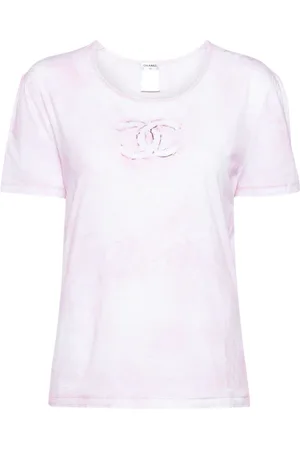 CHANEL T-shirt med børstet detalje fra 2009