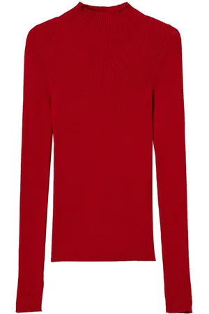 Twin-Set Sømløs sweater med høj hals