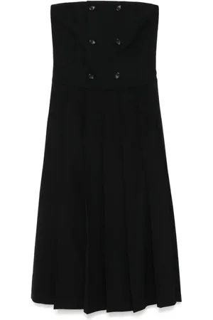 Comme des Garçons Mellemlang plisseret kjole