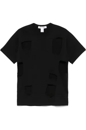 Comme des Garçons T-shirt med udskæringsdetalje