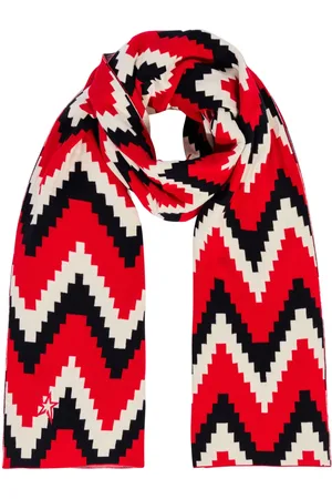 Perfect Moment Tørklæde i merinould med chevron-tryk