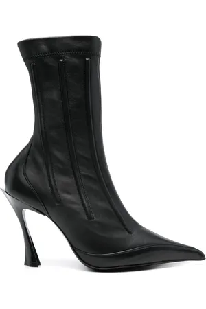 MUGLER 95 mm støvler med præget detalje