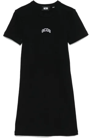 GCDS Kort kjole med broderet logo