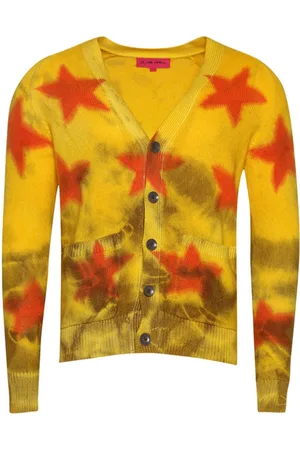 THE ELDER STATESMAN Star-cardigan med spray-effekt