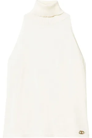 Twin-Set Strikket top med logoplade