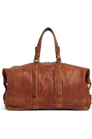 Dsquared2 Duffle-taske i læder med slitageeffekt