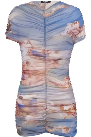 Balmain Abstrakt kjole med tyl