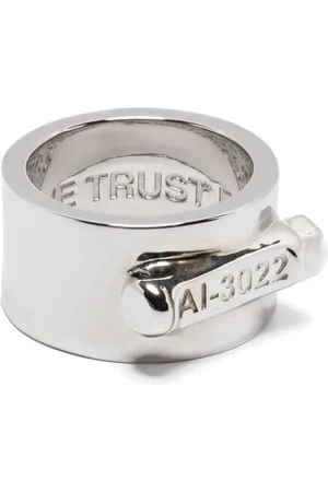 In Gold We Trust Ring med stempel