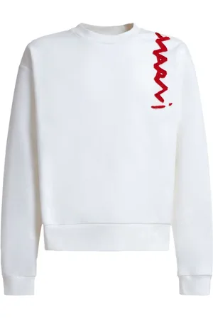 Marni Sweatshirt med logoapplikation