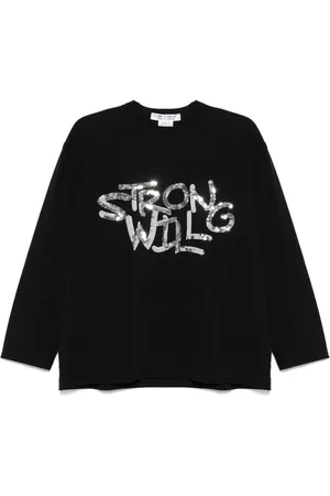 Comme des Garçons T-shirt med pailletudsmykning