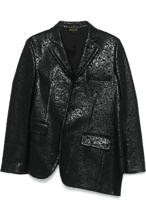 Comme des Garçons Præget asymmetrisk blazer