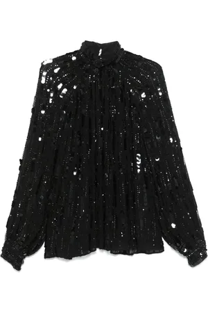 AMEN Bluse med pailletter
