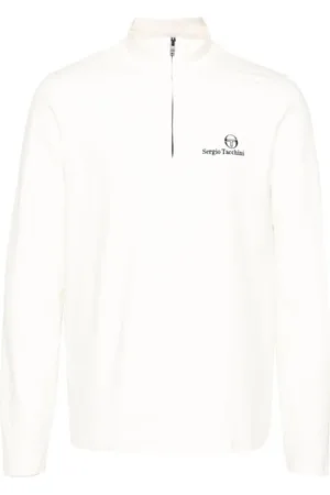 Sergio Tacchini Langærmet performance-T-shirt med broderet logo